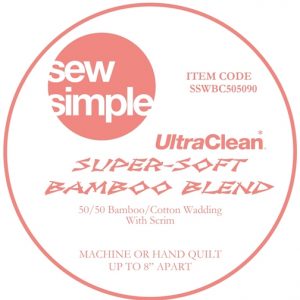 Sew simple super soft cotton bamboo blend wadding