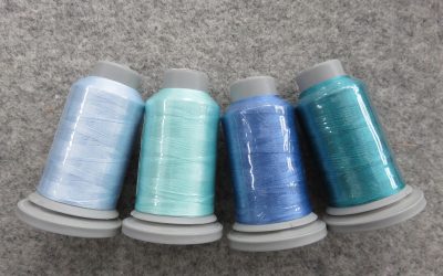 Glide – Pack of 4 Threads – Baby Blue/Magic Mint/Sky/Aquamarine