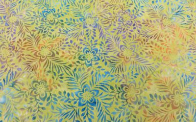 Batik – Mottled Lime Green Leaf Design (2572)