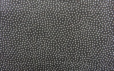 Freckle Dots – Black with White Dots (3183)