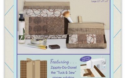 June Tailor Quilt As You Go – Zippered Cosmetic Bags – Camel – (JT-1622)