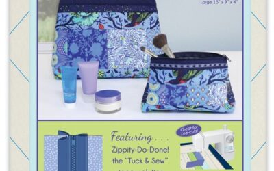 June Tailor Quilt As You Go – Zippered Cosmetic Bags – Navy – (JT-1620)