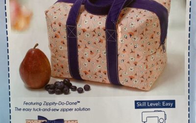 June Tailor Quilt As You Go – Insulated Lunchbox Bag – Navy Zip – (JT-1657) – (CHILL NAVY)