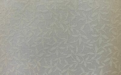 Stof Fabrics – White on White – Leaf Detail (4280)